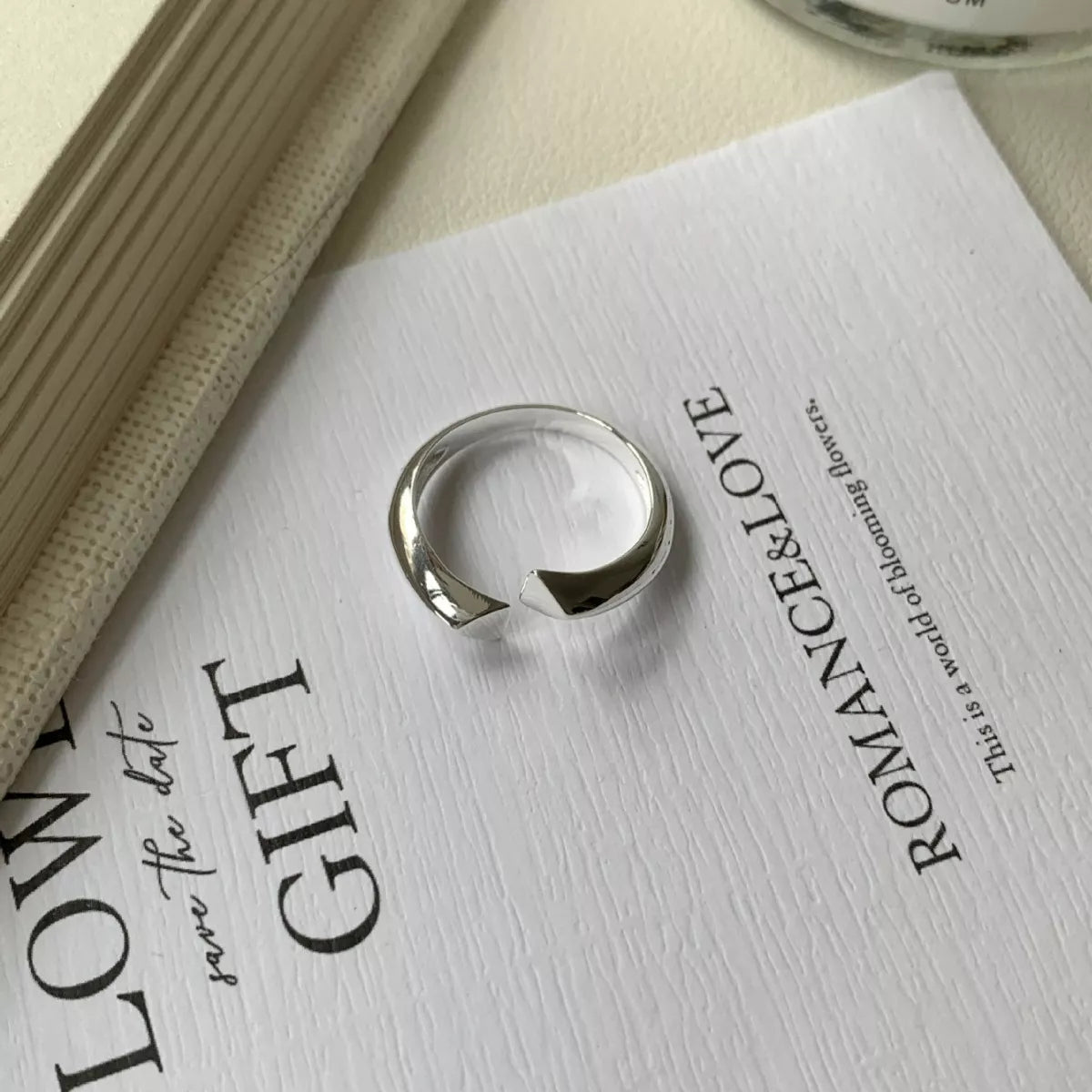 Sterling Silver Bypass Ring - alternate ring view