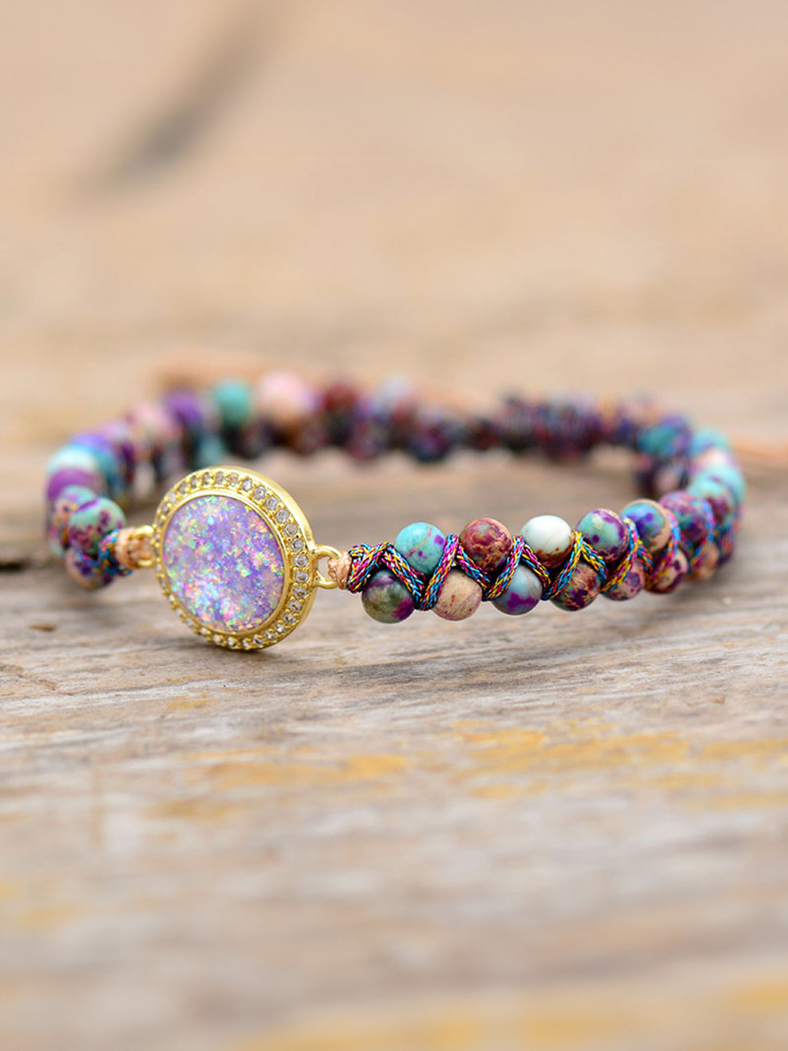 Imperial Jasper Beaded Bracelet - alternate jewelry view