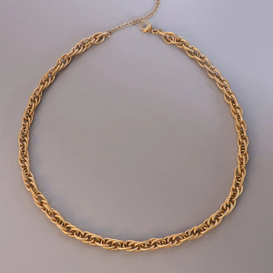 Titanium Steel Chain Necklace in Silver - women's chain necklace
