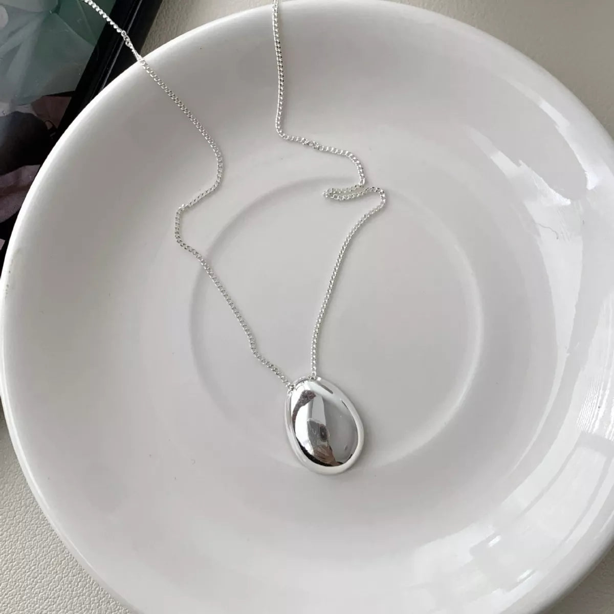 Sterling Silver Pendant Necklace in Silver - women's pendant necklace