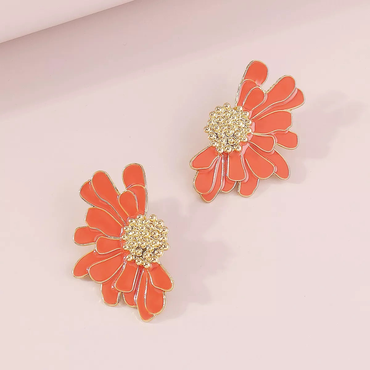 Flower Stud Earrings - alternate earring view
