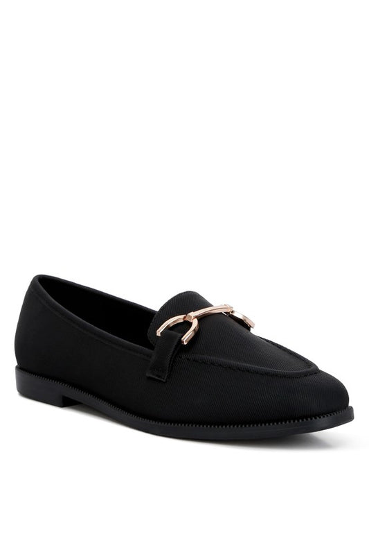 Embellished Horsebit Flat Loafers