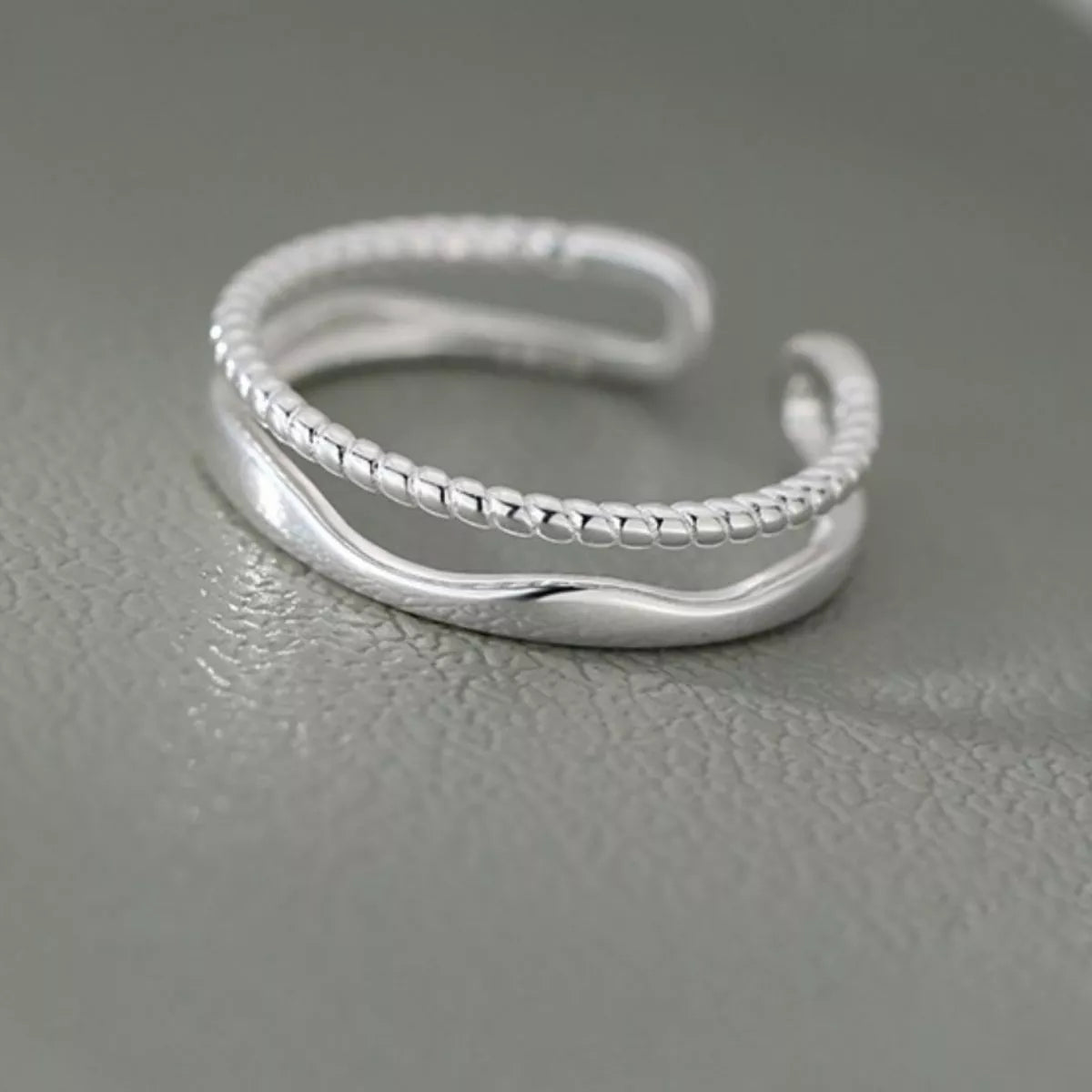 Sterling Silver Open Ring - alternate ring view