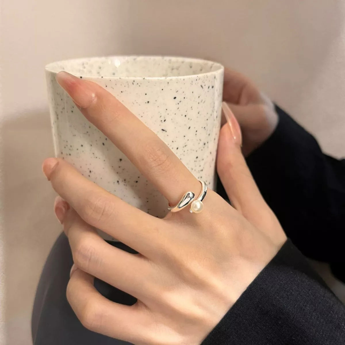 Sterling Silver Bypass Ring - alternate ring view