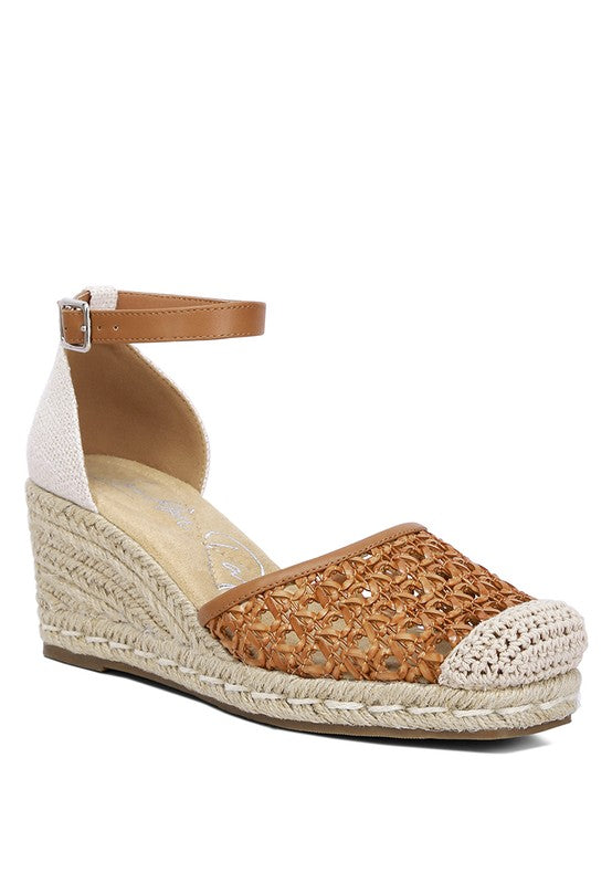 Woven Espadrille Wedge Sandals