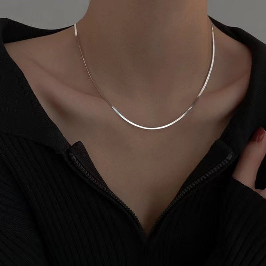Sterling Silver Chain Necklace in Silver - women's chain necklace