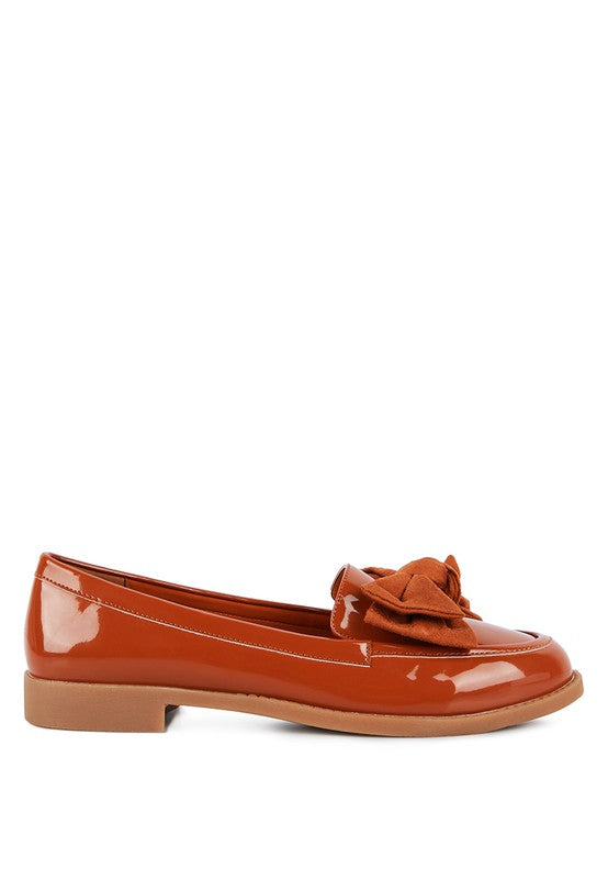 Bow-Tie Patent Loafers