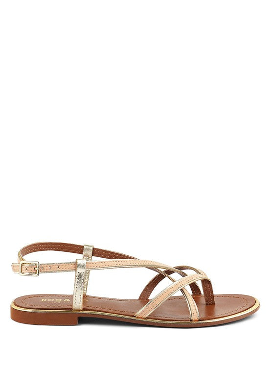 Loop Strappy Flat Sandals