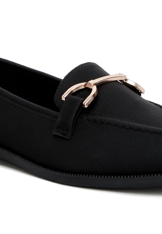 Embellished Horsebit Flat Loafers