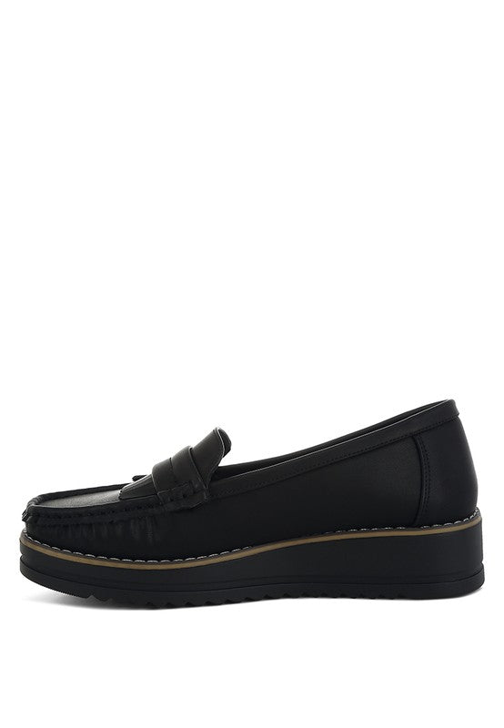 Fringed Nubuck Loafers