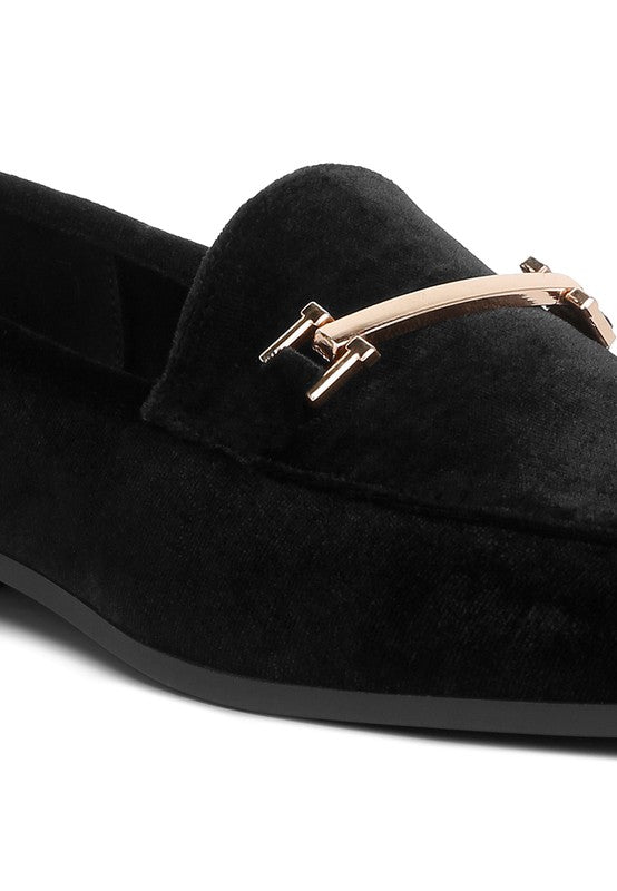 Velvet Horsebit Loafers