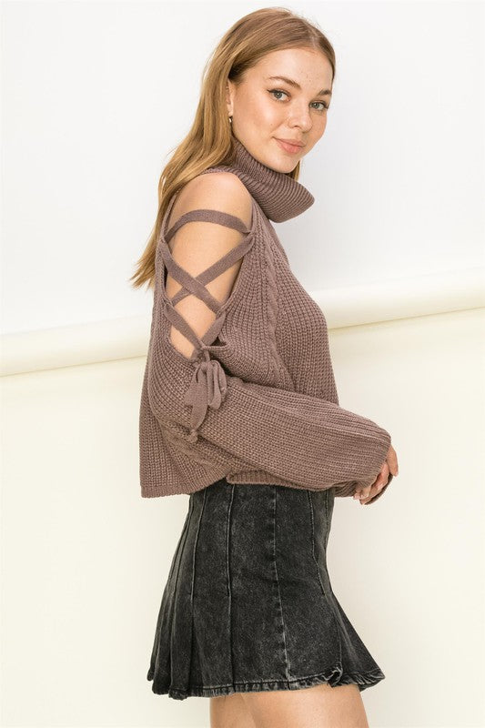 Turtleneck Cropped Sweater