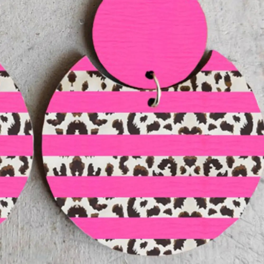 Xylem Leopard Dangle Earrings - alternate earring view
