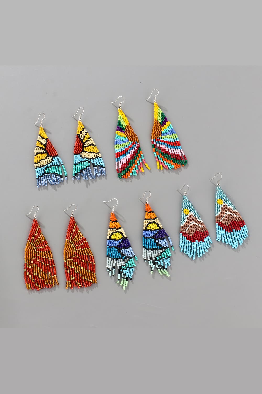 Beaded Dangle Earrings - alternate earring view