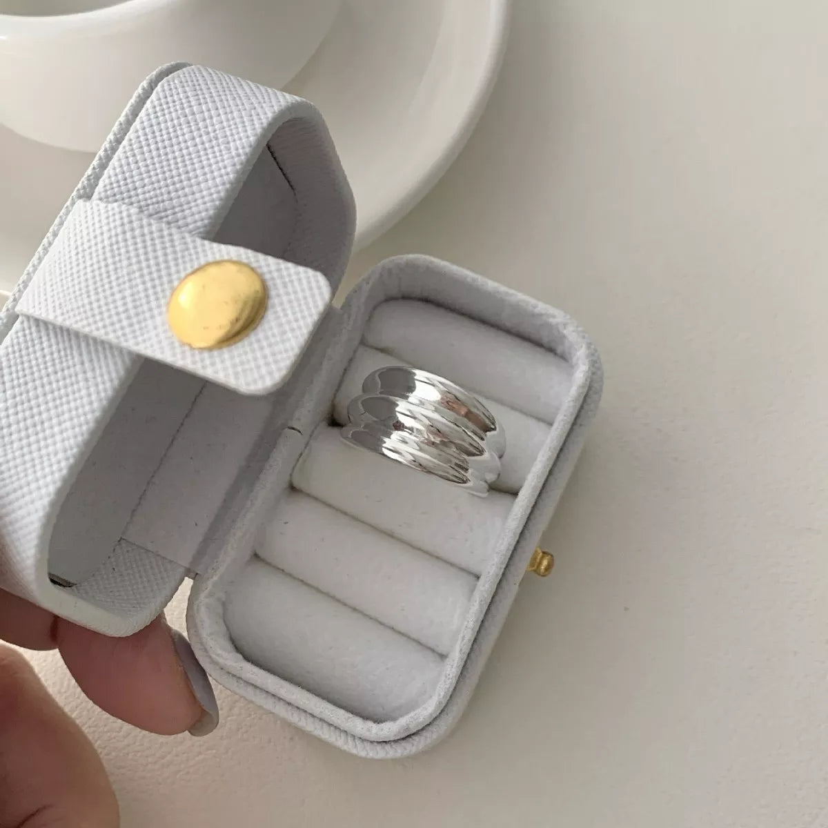 Sterling Silver Open Ring - alternate ring view