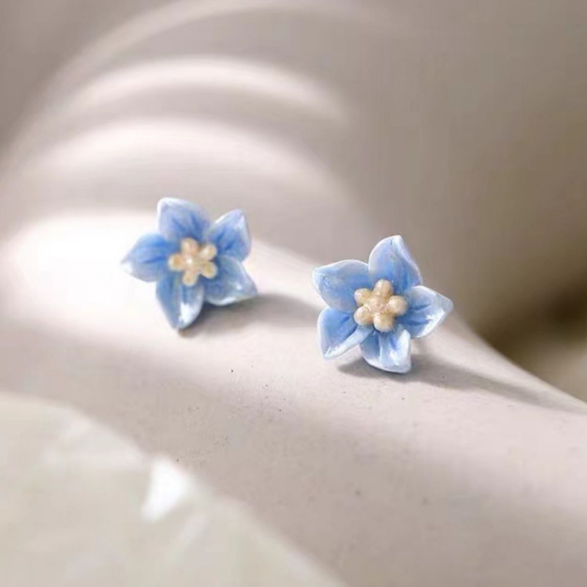 Floral Stud Earrings - alternate earring view