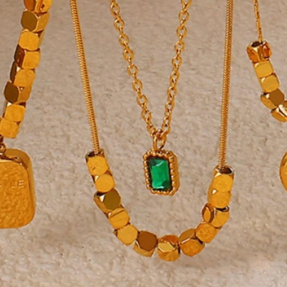 18K Gold-Plated Pendant Necklace - alternate necklace view