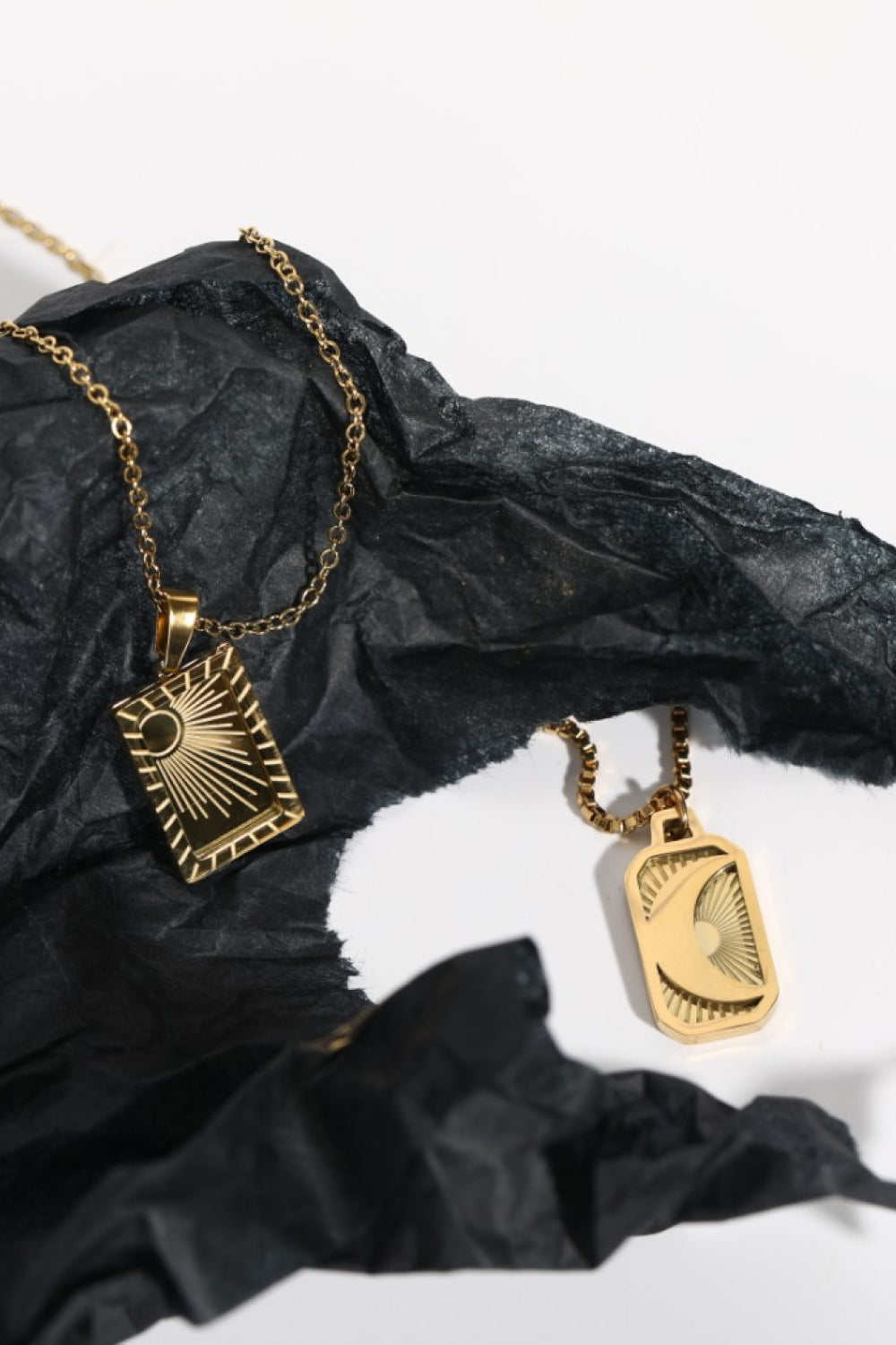 Stainless Steel 18K Gold-Plated Necklace - alternate necklace view