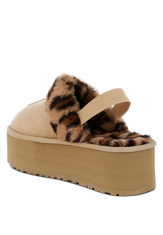 Animal Print Platform Slingback