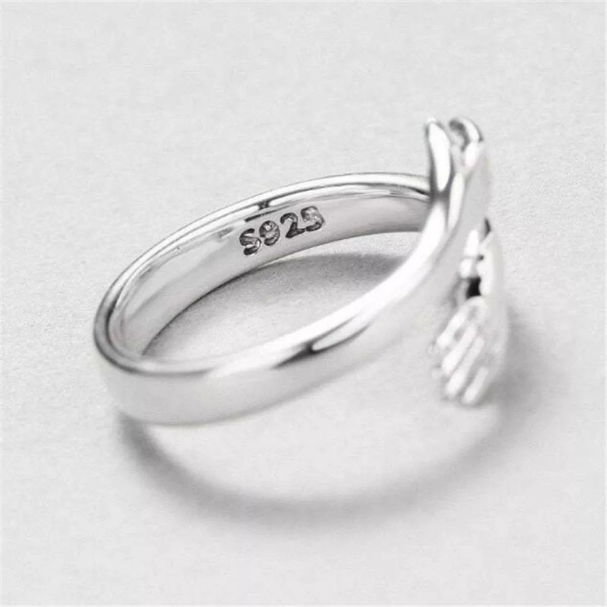 Sterling Silver Hug Bypass Ring - alternate ring view