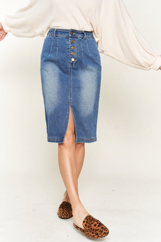 Button Down Skirt
