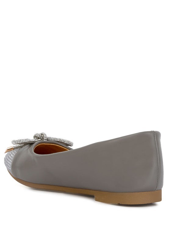 Rhinestones Toe Ballerinas