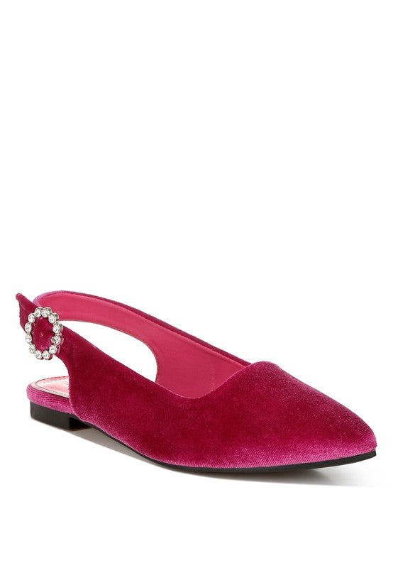 Velvet Slingback Flats