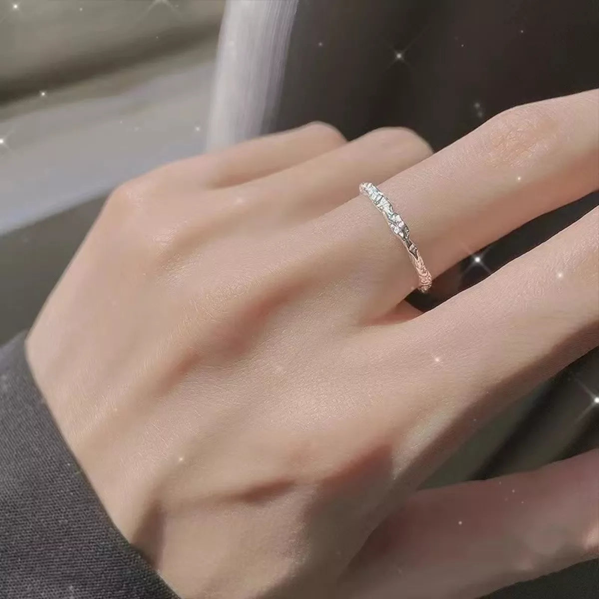 Sterling Silver Open Ring in Silver - women's open ring