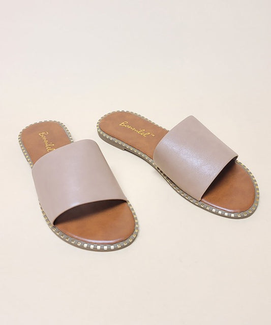 Embellished Slide Sandals