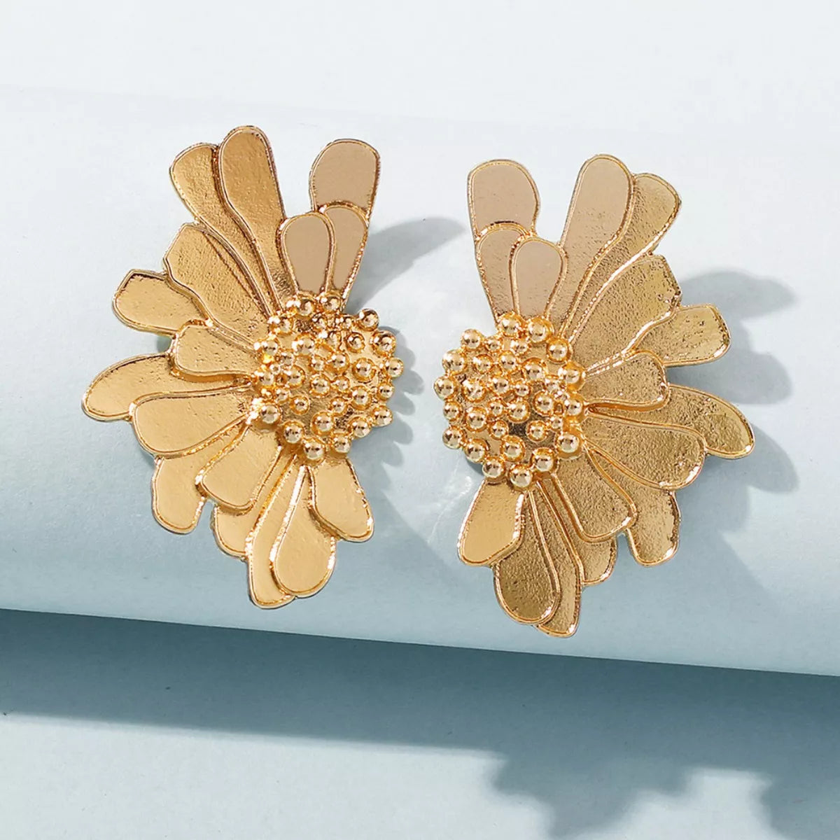 Flower Stud Earrings in Pink - women's stud earrings