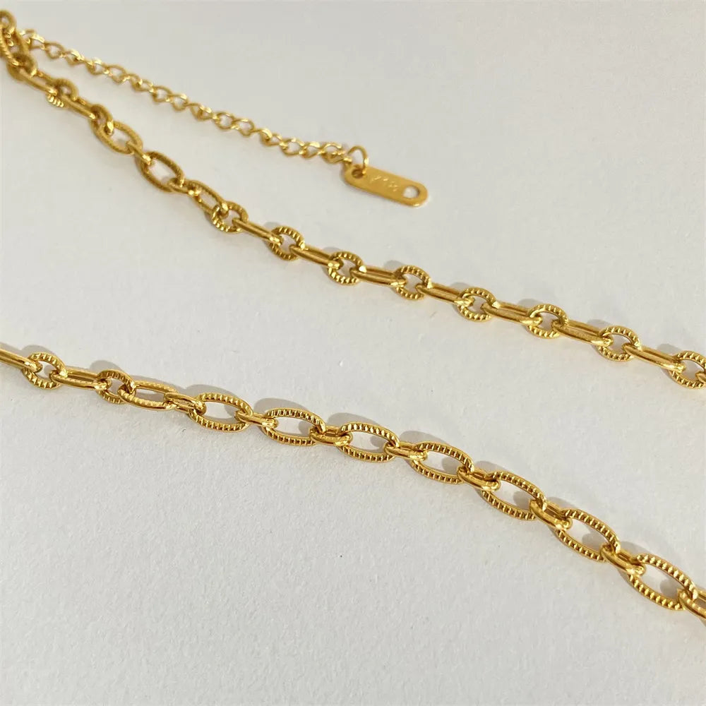 Titanium Steel Sun & Moon Necklace in Moon - women's necklace