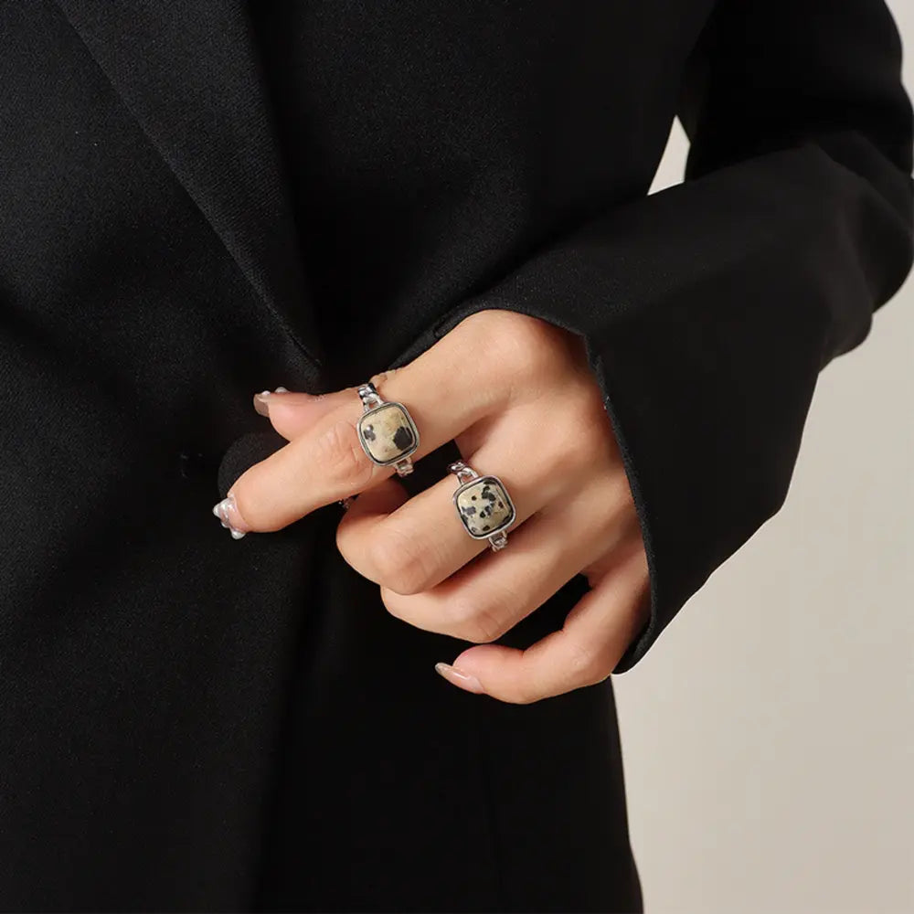 Raw Gemstone Ring in Tiger's-eye/Gold - women's ring