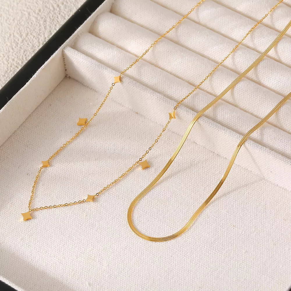 18K Gold-Plated Minimalist Necklace in Style B - women's necklace