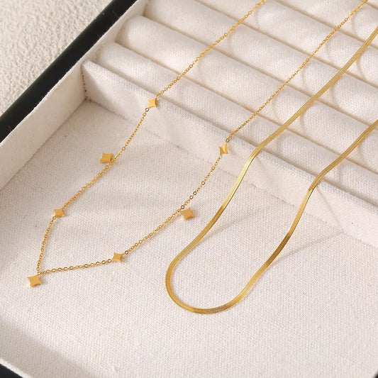 18K Gold-Plated Minimalist Necklace in Style B - women's necklace