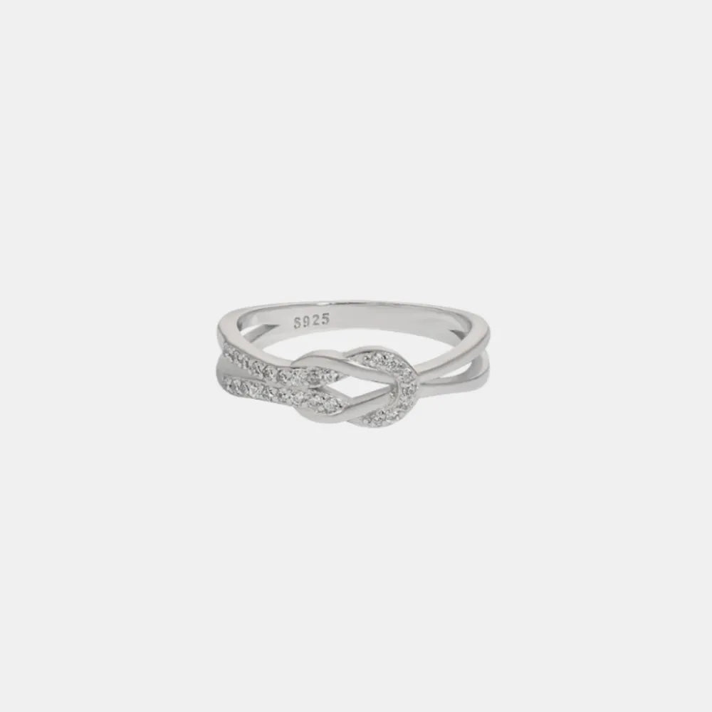 Zircon Sterling Silver Ring in Silver - women's ring