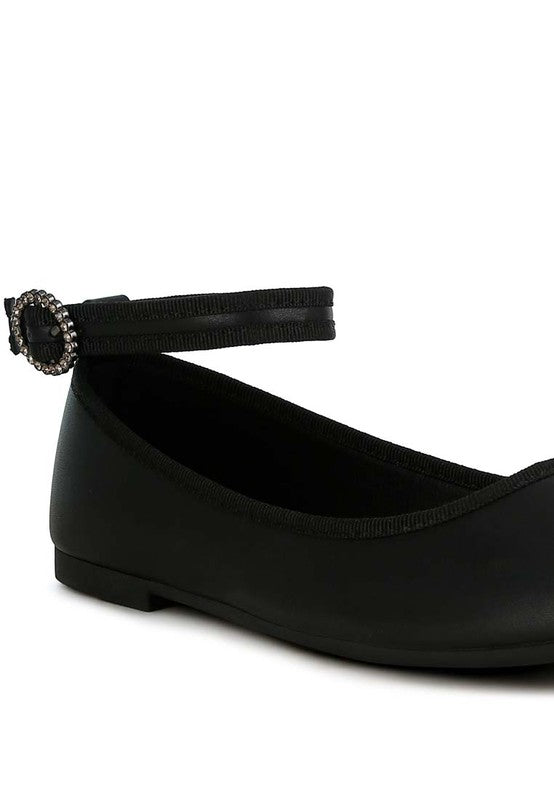 Ankle Strap Ballet Flats