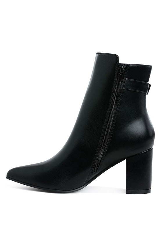 Belt Detail Ankle Boots