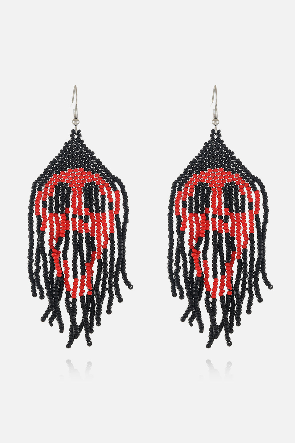 Beaded Dangle Earrings - alternate earring view