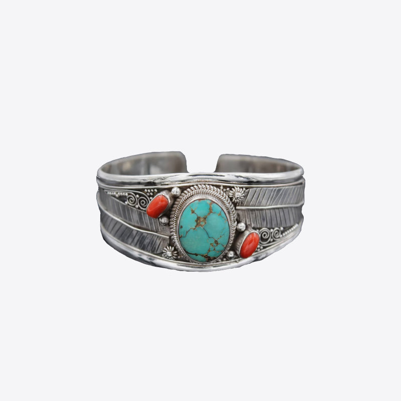 Turquoise Open Bracelet in Style A - women's bracelet