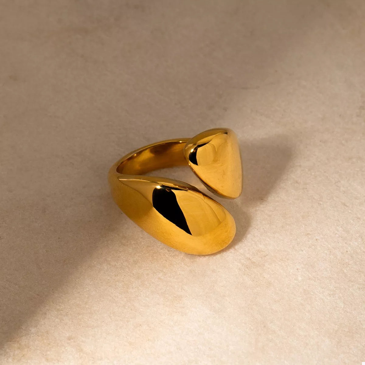 Stainless Steel Bypass Ring - alternate ring view