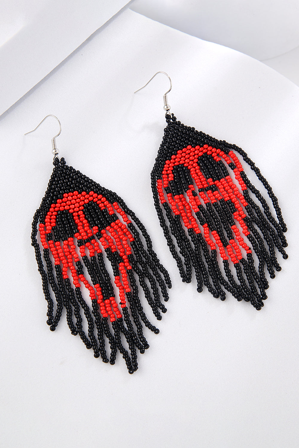 Beaded Dangle Earrings - alternate earring view