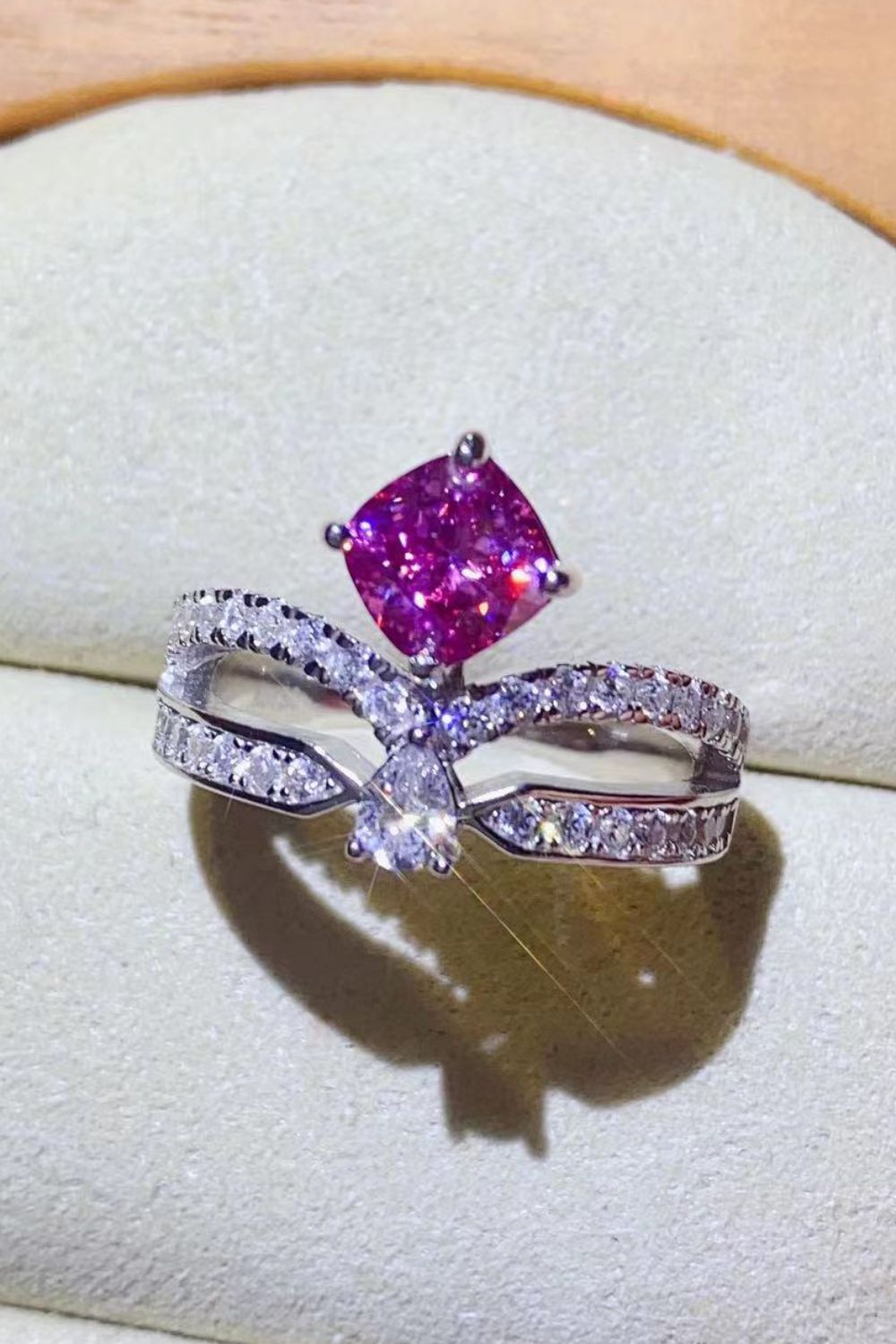 At Your Best 1 Carat Moissanite Ring - alternate ring view