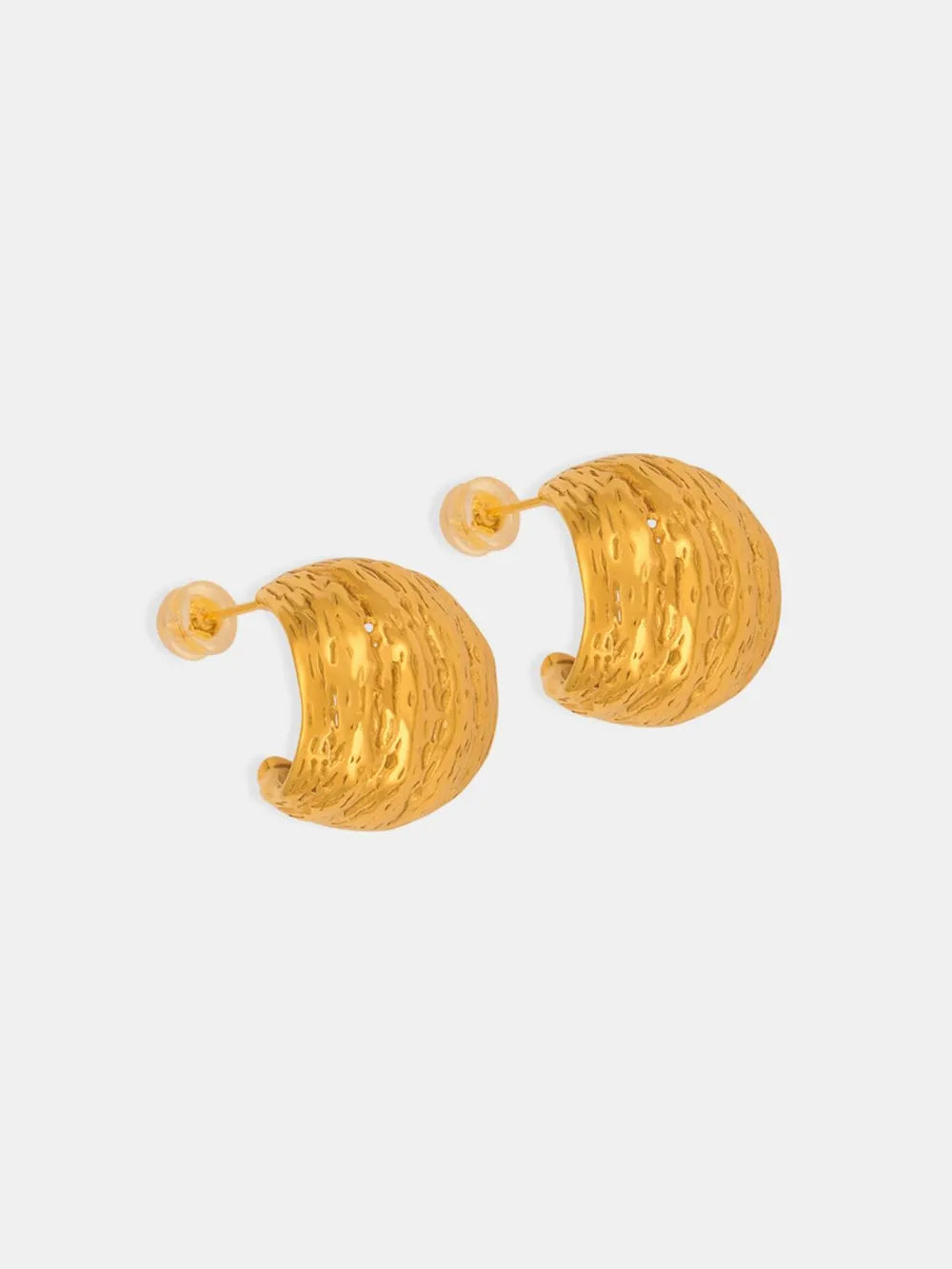 Titanium Steel Geometric Shape Earrings - alternate earring view