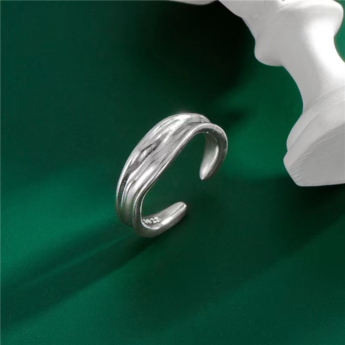 Sterling Silver Open Ring - alternate ring view