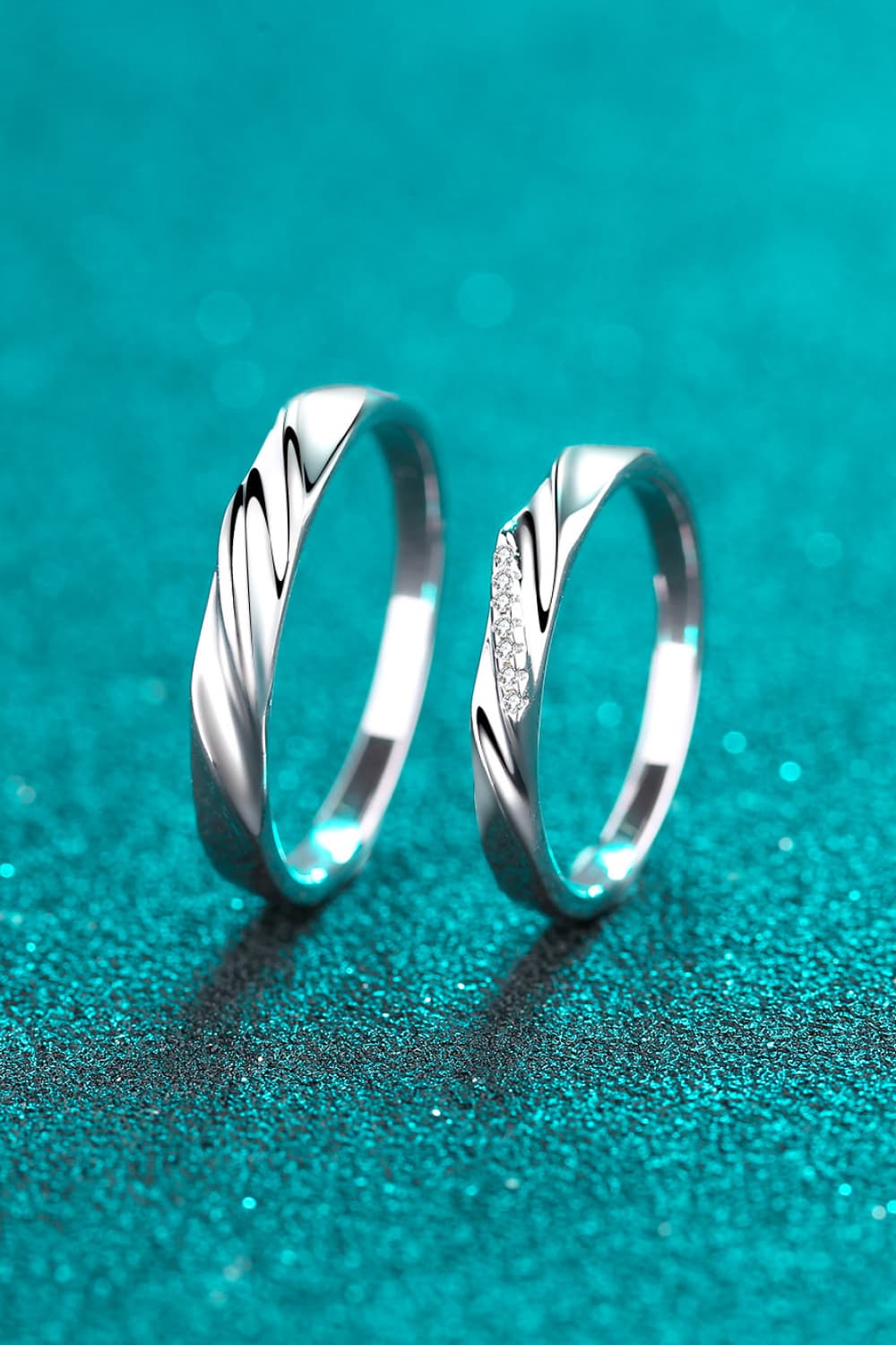 Minimalist Sterling Silver Rhodium-Plated Ring in Men - women's ring