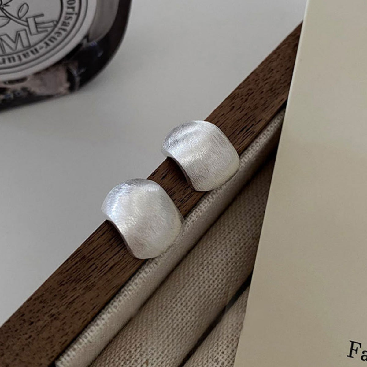 Sterling Silver Stud Earrings - alternate earring view