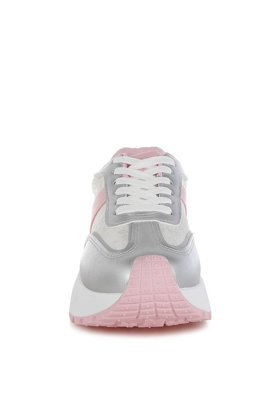 Embroidery Metallic Sneakers