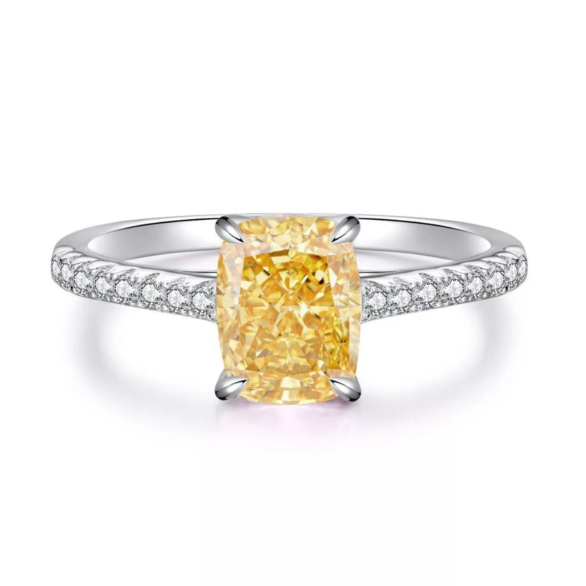 Sterling Silver Geometric Ring in Yellow - women's ring