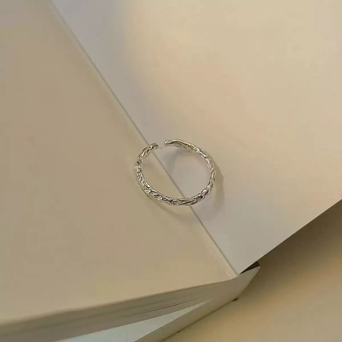 Sterling Silver Open Ring - alternate ring view