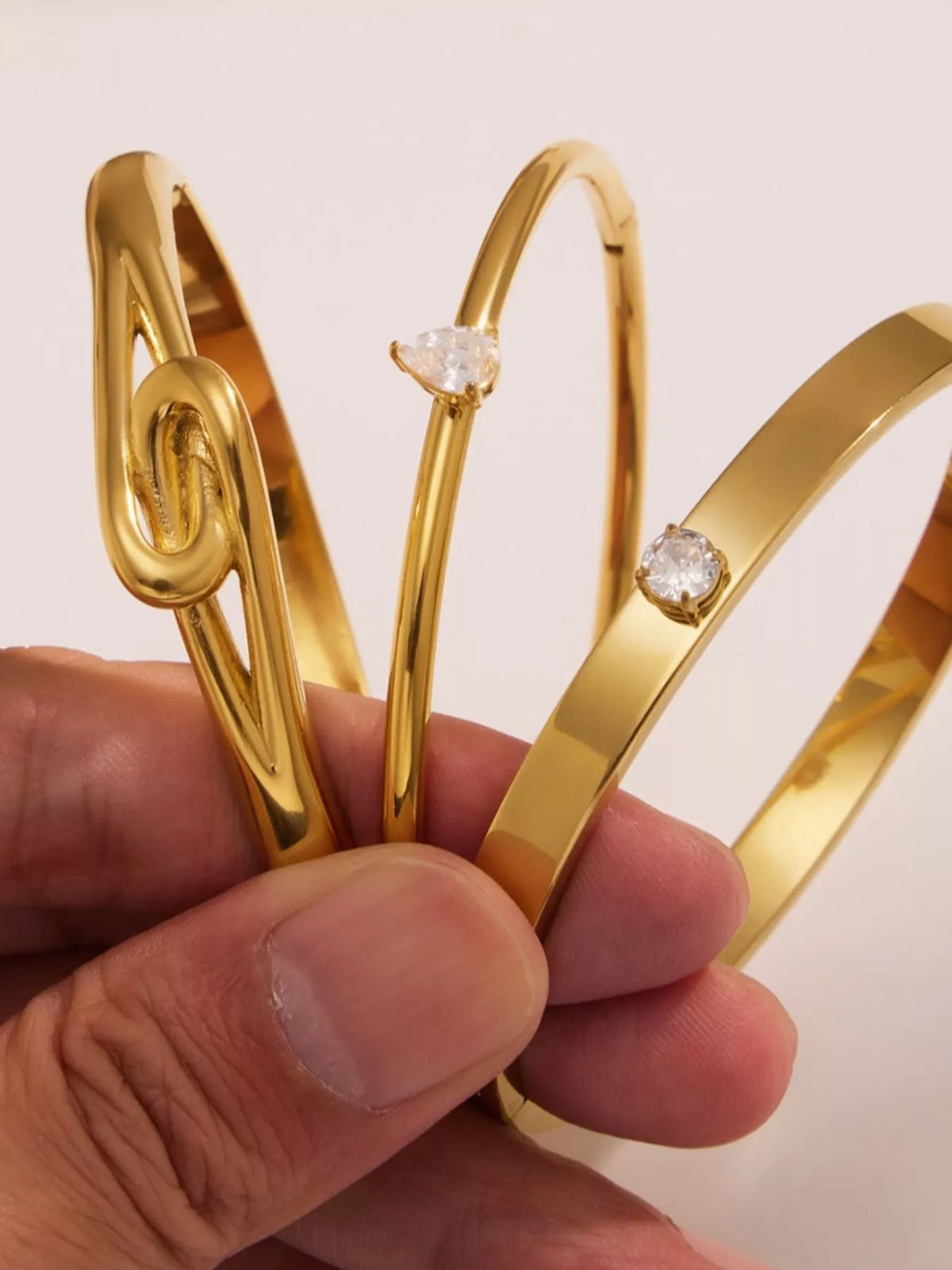 18K Gold-Plated Zircon Bracelet - alternate jewelry view